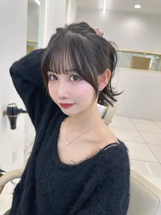 セミロング 似合わせ/レイヤー /顔まわり/池田歩樹のヘアスタイル