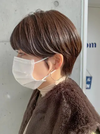 ショート カラー "小顔カット" Fuko.のヘアスタイル