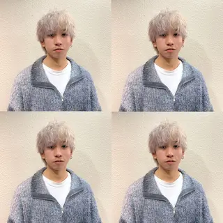 ショート カラー メンズ 茅ヶ崎パーマ特化/ スパイラル/ハルキのヘアスタイル