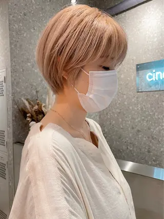 ショート cinq所属・ハイライトカラー ❤︎hirokoのヘアスタイル