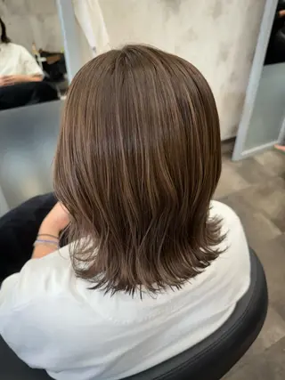 ミディアム カラー r i n k aのヘアスタイル