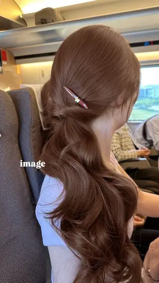 ロング LOE所属・LOE Yuuka/42🩵のヘアスタイル