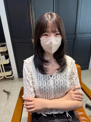 ミディアム レイヤーカット🫧 ／髪質改善✨TOWAのヘアスタイル