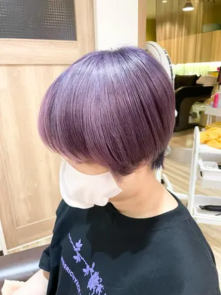 ショート カラー 🌈派手髪ハイトーン 🌈鈴木亮太🌈のヘアスタイル