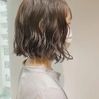 ショート カラー パーマ ノグチ ユウキ/ボブのヘアスタイル