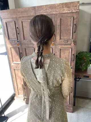 セミロング 沖縄/ヘアアレンジ /ナカノのヘアスタイル