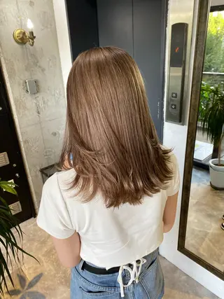 セミロング カラー 🌻Insta指名 NO.1🌻Shoのヘアスタイル