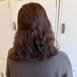 ミディアム カラー YUNA ユウナのヘアスタイル