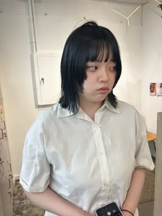 ミディアム 原 瑞希のヘアスタイル