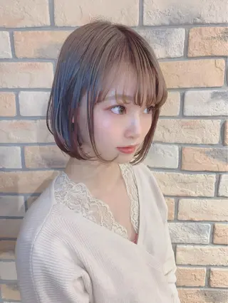 ミディアム カラー パーマ ヘアアレンジ 【公式】amble luxe池袋東口🩷のヘアスタイル