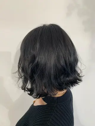 ミディアム カラー パーマ ヘアアレンジ 加藤 綾華のヘアスタイル