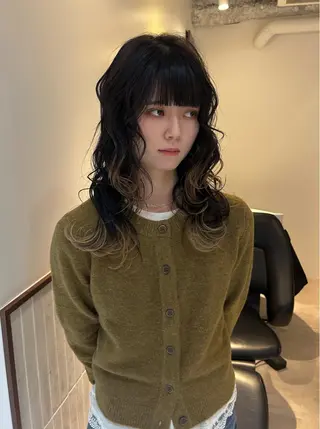 セミロング レイヤーカット //金子 聖汰のヘアスタイル