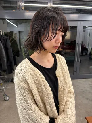 セミロング パーマ 【お洒落パーマ】 Elme　肥塚康汰郎のヘアスタイル