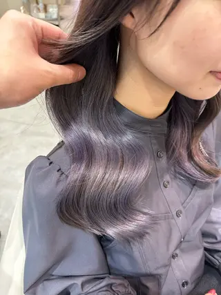 セミロング カラー 店長/mao/ 前髪/顔周りカットのヘアスタイル