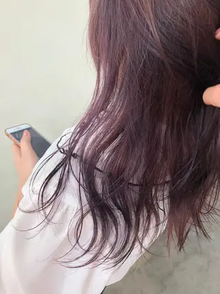 セミロング カラー 荒木 康太のヘアスタイル