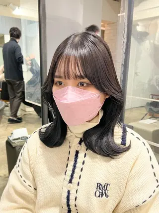 ミディアム 【韓国風くびれヘア】 joule小木曽輝のヘアスタイル