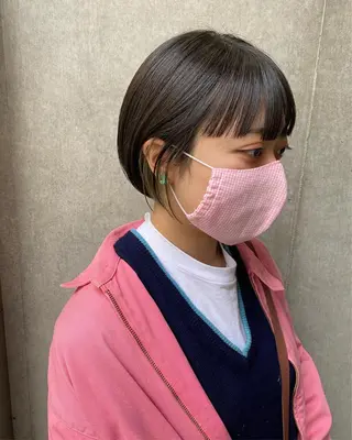 ショート カラー hemm,hemm.所属・ショート・ボブ MIKUのヘアスタイル