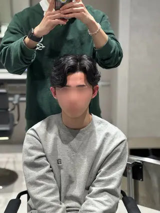 パーマ メンズ 曲がる縮毛/カルマパ ーマ/池袋/横村大全のヘアスタイル