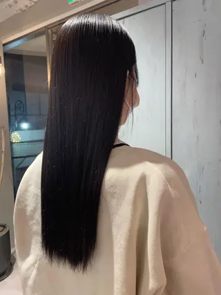 ロング 韓国風/オシャレ /縮毛矯正/滝口琴未のヘアスタイル