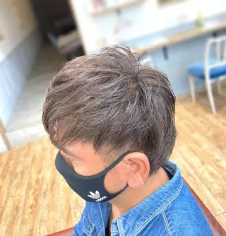 ショート カラー メンズ 菅原 綾のヘアスタイル