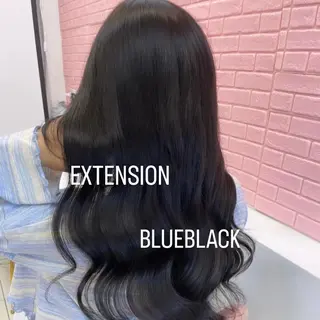 ロング カラー エクステ🩵ブリーチ 韓国ヘア🩵KAEのヘアスタイル