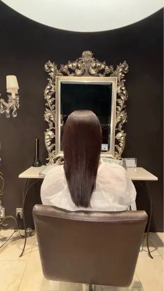 ロング カラー ✩*Ayane*✩ うる艶カラー🫐のヘアスタイル