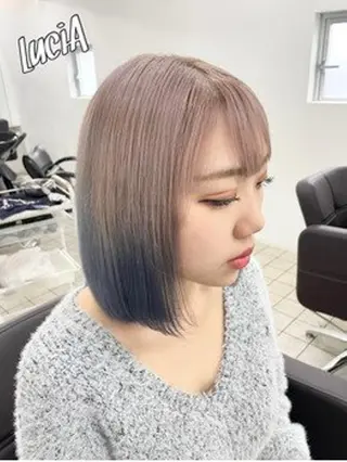 ヘアアレンジ カラー ロング MISAKIエクステ ブリーチ\5900のヘアスタイル