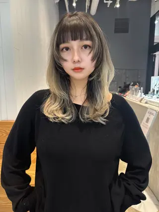 セミロング カラー AVEDA Lifestyle  Salon & Spa 南青山所属・🌿カットモデル募集 🌿rinonのヘアスタイル