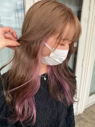 ロング カラー 🫧赤み消しカラー nanami🫧のヘアスタイル