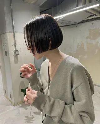 ショート カラー wixy mimi所属・ボブ/透明感カラー 🌿栄🌿kouneのヘアスタイル