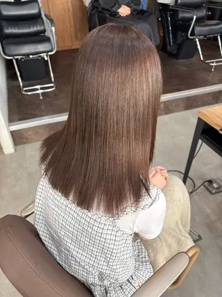 セミロング 髪質改善／縮毛矯正 関根青葉のヘアスタイル