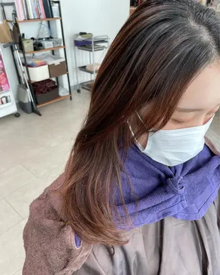 セミロング カラー eins.hair所属・過去一の柔髪ヘア 🌿einshairのヘアスタイル