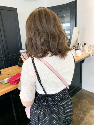 ミディアム カラー メンズパーマ メンズ特化ryoのヘアスタイル