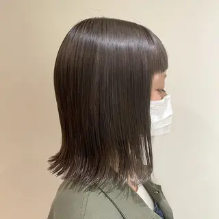 ミディアム カラー スナコザワ レナのヘアスタイル