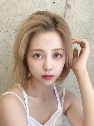 ミディアム 木村 一葵のヘアスタイル