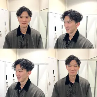 ショート パーマ メンズ 茅ヶ崎パーマ特化/ スパイラル/ハルキのヘアスタイル