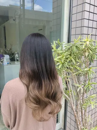 セミロング カラー MignonS 仙幸 大輔のヘアスタイル