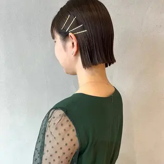 ショート ボブ/透明感カラー /坂口恵梨子のヘアスタイル