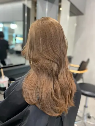 ロング カラー レイヤー/柔色 カラー/SAkiのヘアスタイル