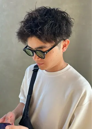 ショート パーマ メンズ 権 燦易のヘアスタイル