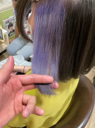 ショート カラー 🌈派手髪ハイトーン 🌈鈴木亮太🌈のヘアスタイル