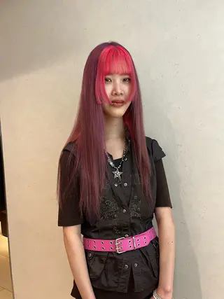 ロング ☀️コミヤマミユ☀️ /パーマ/ハイトーンのヘアスタイル