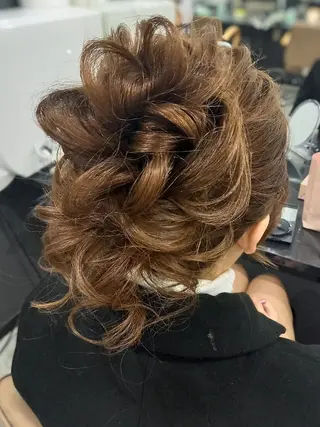 ロング ヘアアレンジ ヘアセット/中洲 Akaneのヘアスタイル