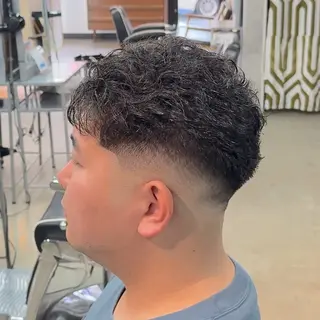 ショート パーマ ヘアアレンジ メンズ メンズ特化🔥再現性 重視パーマ相模大野のヘアスタイル