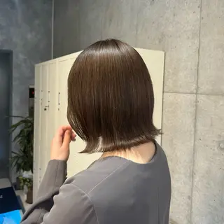 ミディアム カラー 透明感/ 艶ハイトーン/梨桜のヘアスタイル