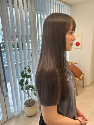 ロング カラー 透明感/ベージュ /kazui🐈のヘアスタイル