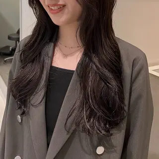 ロング カラー パーマ 米村 春香のヘアスタイル