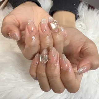 ネイル 🎀nana🫧 ワンホンネイル🎀のネイルデザイン