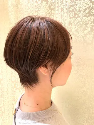 ショート 高槻裕二 ショートボブ縮毛矯正のヘアスタイル