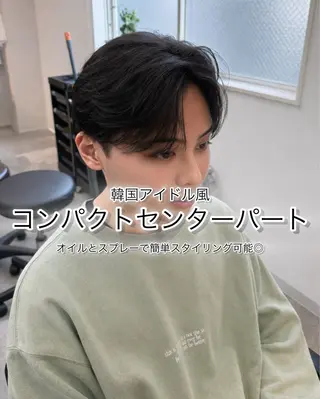 メンズ 韓国特化/パーマ/ ダウンパーマ/下田のヘアスタイル